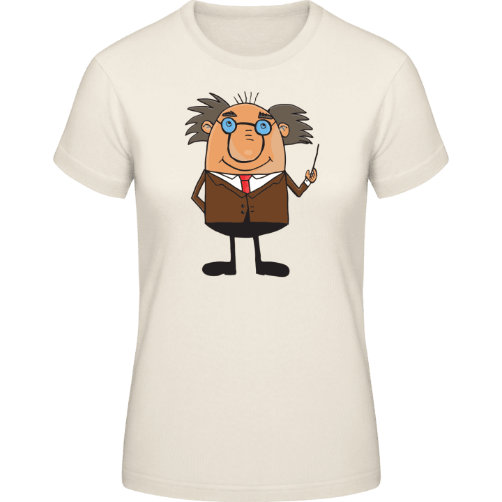 Crazy Professor Illustration Vrouwen T-shirt contain pic