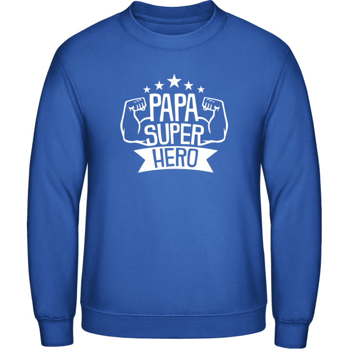 Papa Super Hero Sweatshirt contain pic
