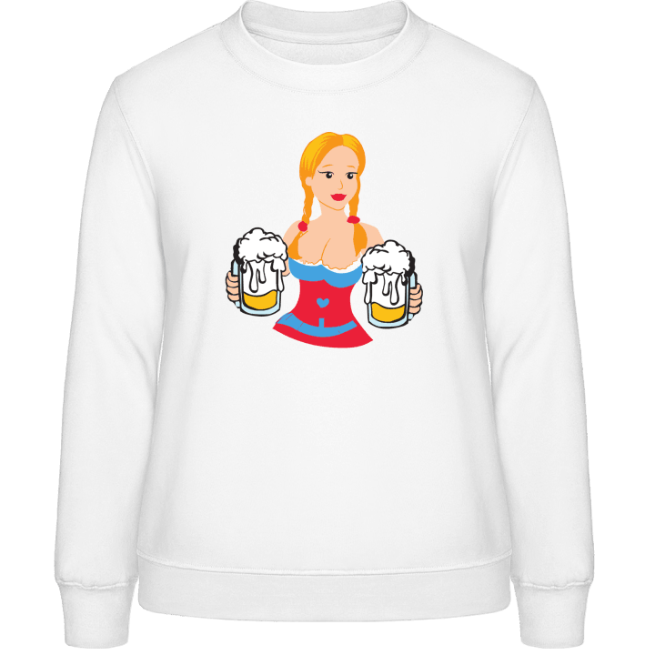 Bavarian Girl With Beer Vrouwen Sweatshirt 0 image