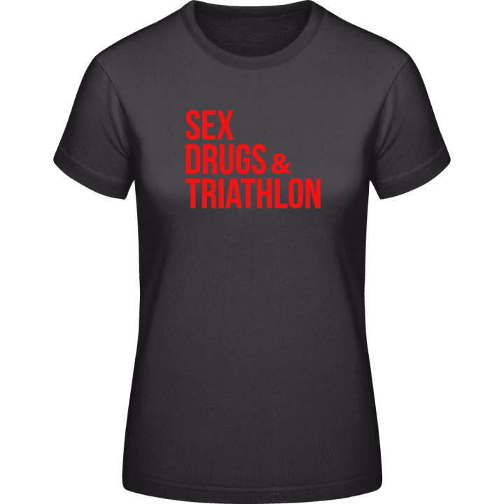 Sex Drugs Triathlon T-skjorte for kvinner contain pic