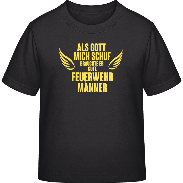 Gott brauchte er gute Feuerwehrmänner T-shirt til børn 0 image