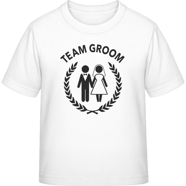 Team Groom Own Text T-skjorte for barn contain pic