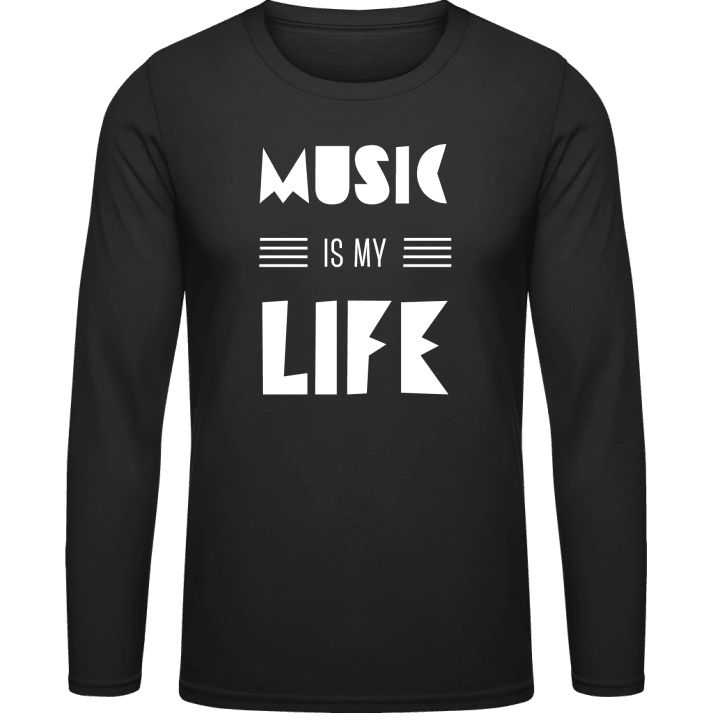 Music Is My Life Shirt met lange mouwen contain pic