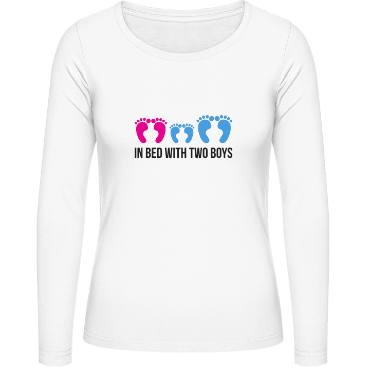 In Bed With Two Boys T-shirt à manches longues pour femmes 0 image
