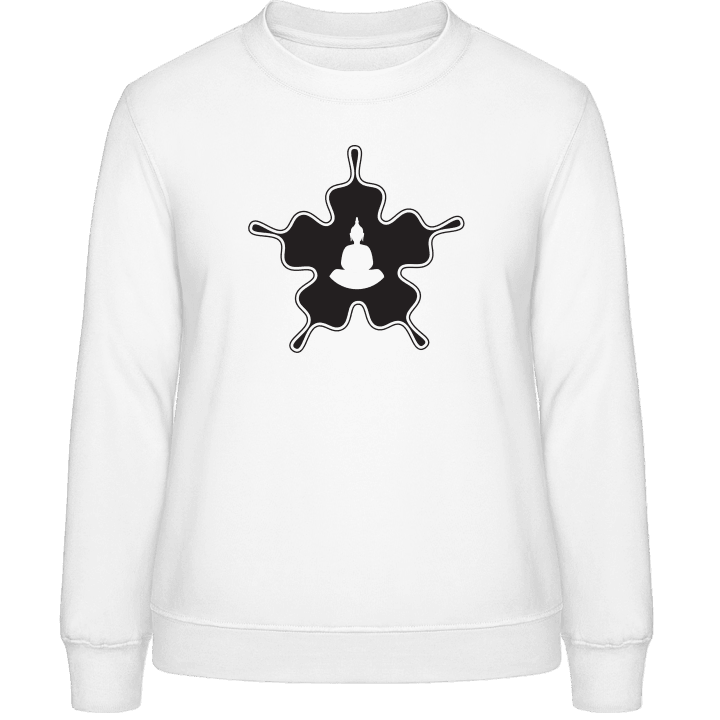 Buddha Figure in Flower Sweat-shirt pour femme contain pic