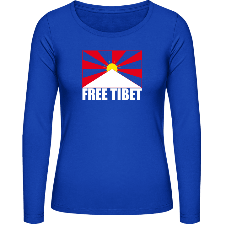 Free Tibet Kvinnor långärmad skjorta contain pic