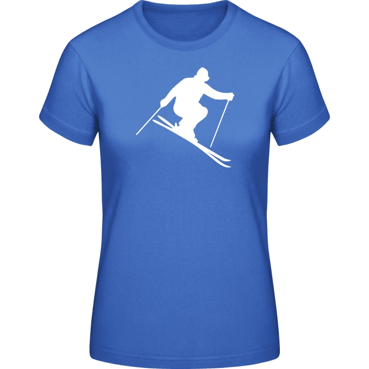 Ski Silhouette Frauen T-Shirt contain pic