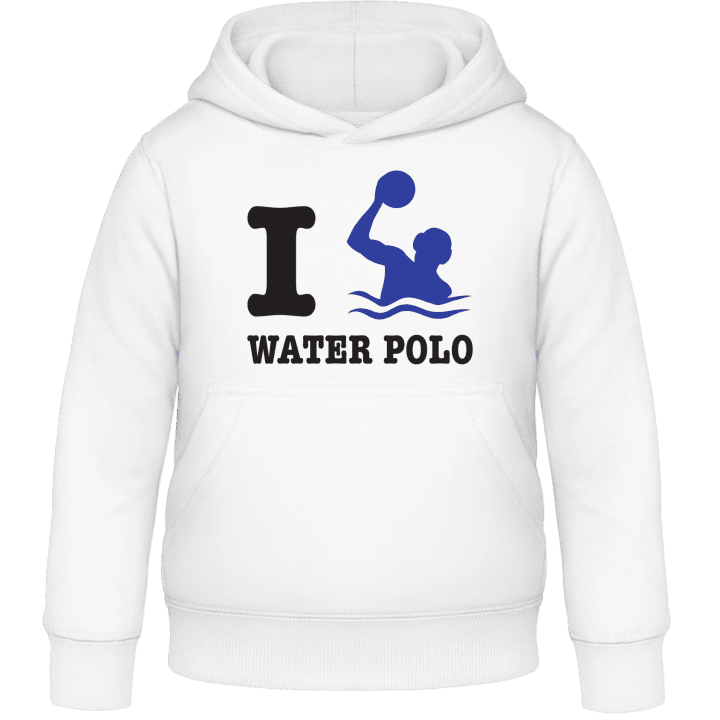 I Love Water Polo Kinder Kapuzenpulli contain pic