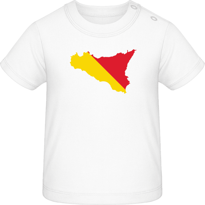 Sicily Map Camiseta de bebé contain pic