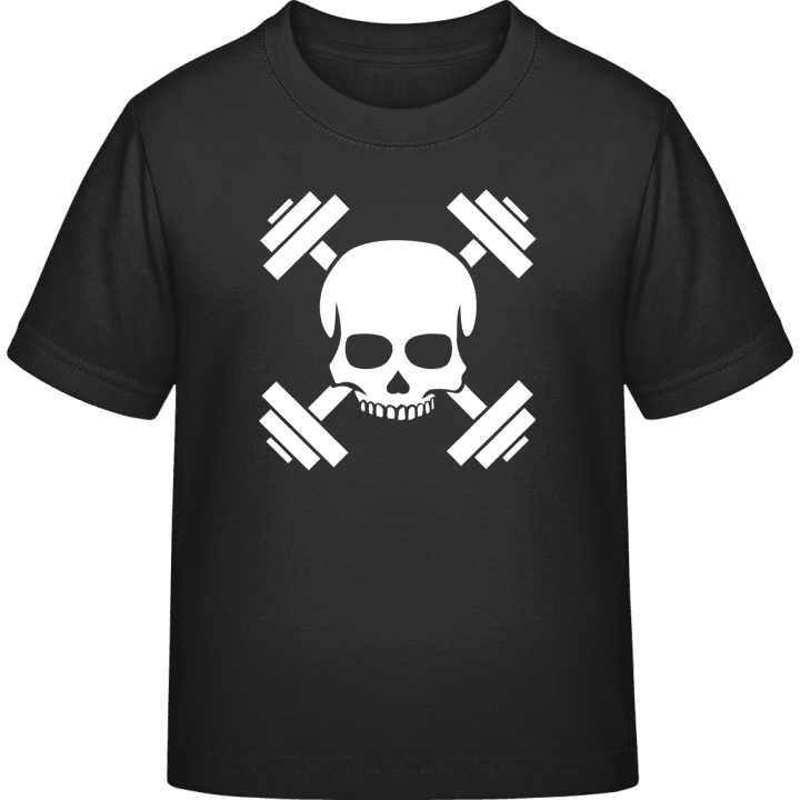 Fitness Training Skull Kinder T-Shirt contain pic