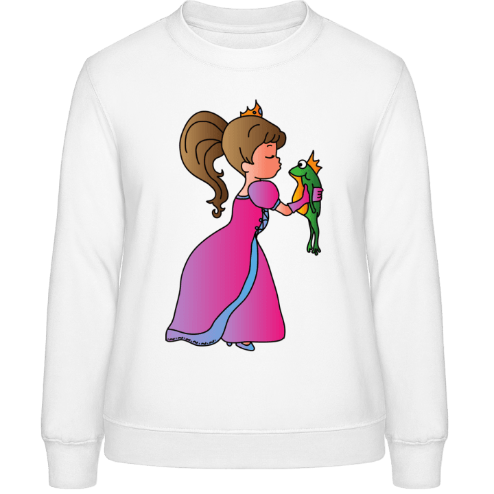 Princess Kissing Frog Frauen Sweatshirt 0 image