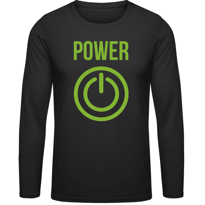 Power Button Shirt met lange mouwen contain pic