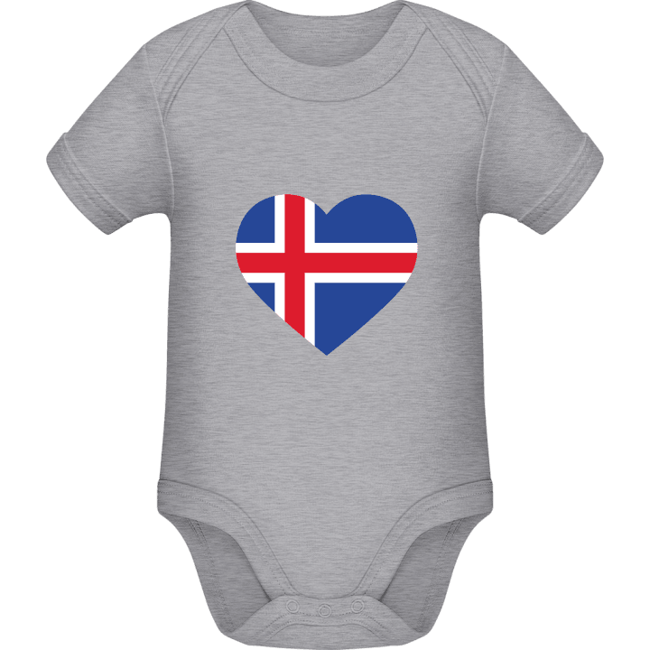 Iceland Heart Baby romper kostym contain pic