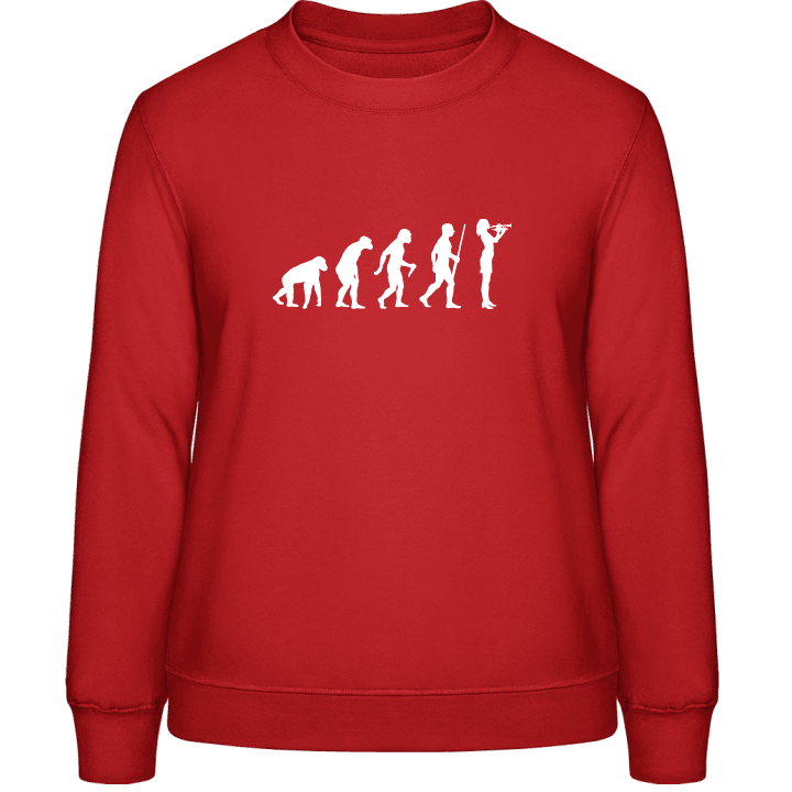 Female Trumpeter Evolution Sweatshirt för kvinnor contain pic