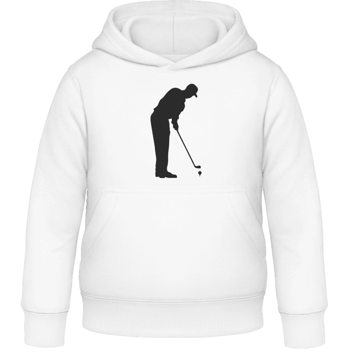 Golf Player Silhouette Kinder Kapuzenpulli contain pic