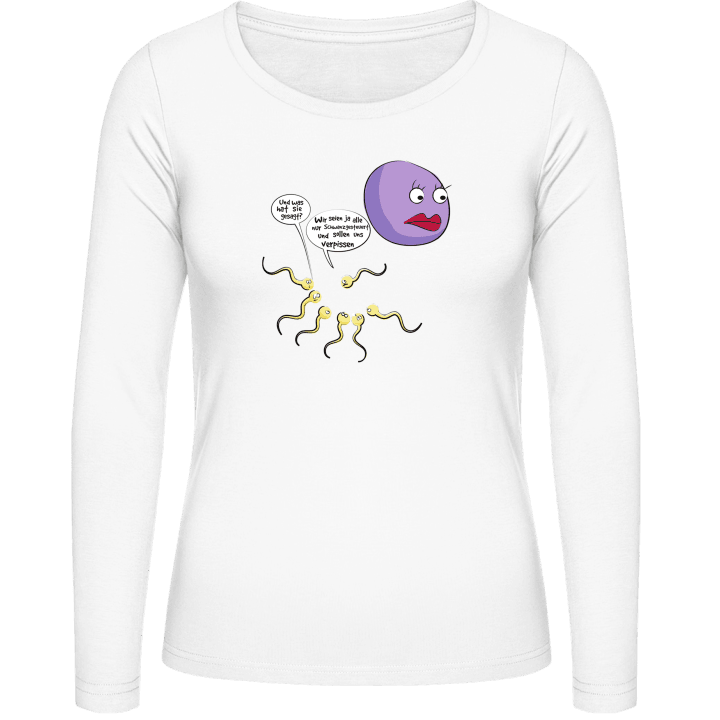 Insemination Humor Langermet skjorte for kvinner contain pic