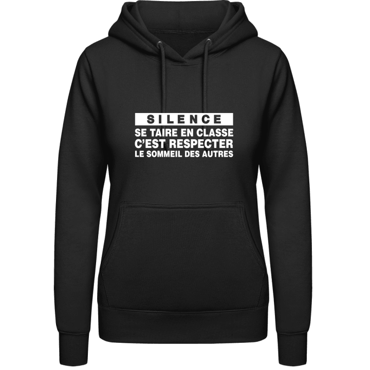 Silence Vrouwen Hoodie contain pic