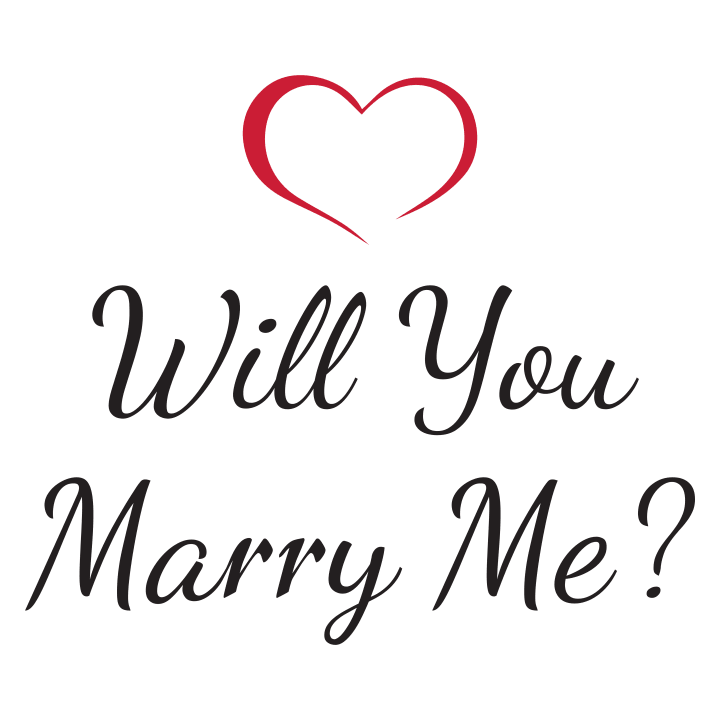 Will You Marry Me Vrouwen T-shirt 0 image
