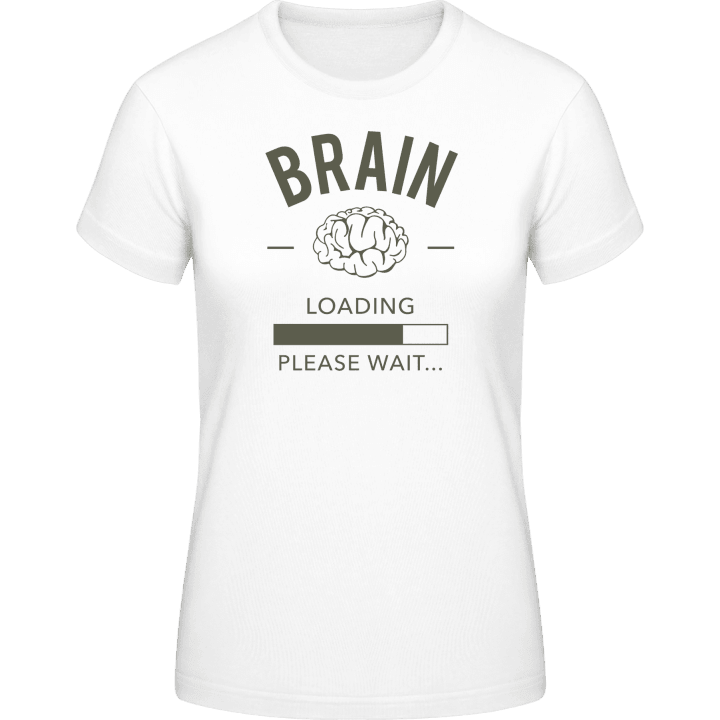 Brain loading please wait T-shirt för kvinnor contain pic