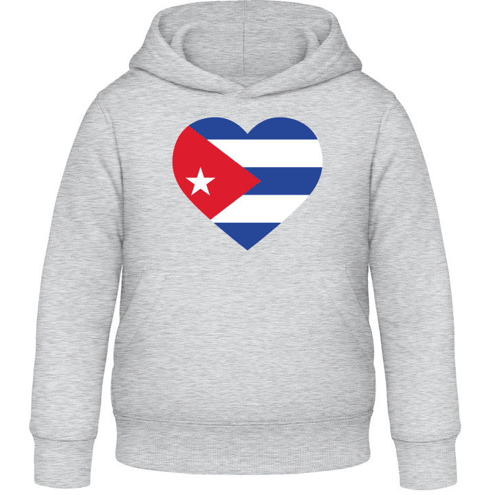 Cuba Heart Flag Felpa con cappuccio per bambini contain pic