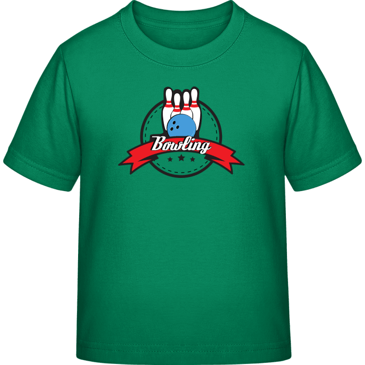 Bowling Emblem Kids T-shirt contain pic