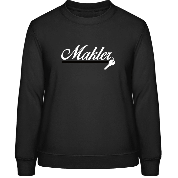 Makler Schriftzug Vrouwen Sweatshirt contain pic