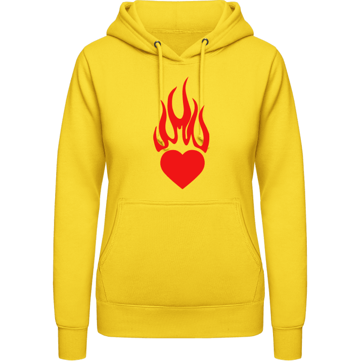 Heart On Fire Vrouwen Hoodie contain pic