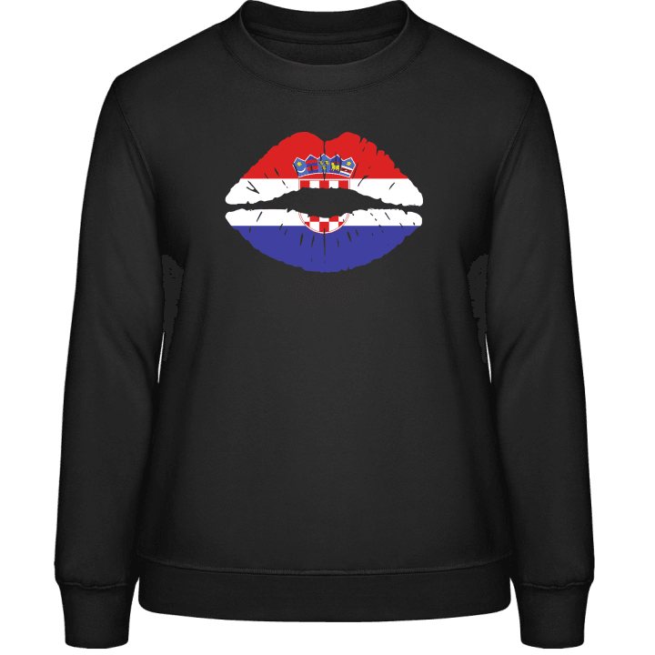Croatian Kiss Flag Sweat-shirt pour femme contain pic