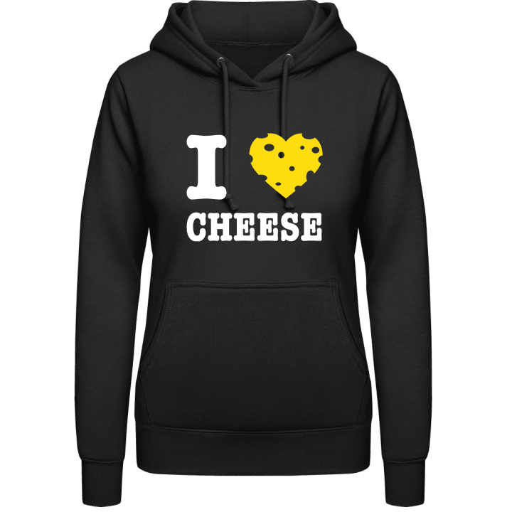 I Love Cheese Vrouwen Hoodie contain pic
