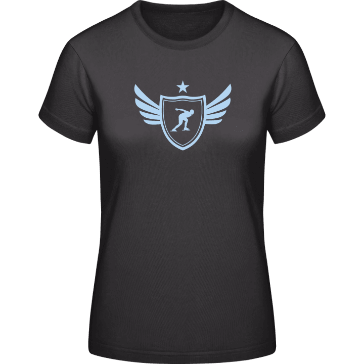 Speed Skater Vrouwen T-shirt contain pic