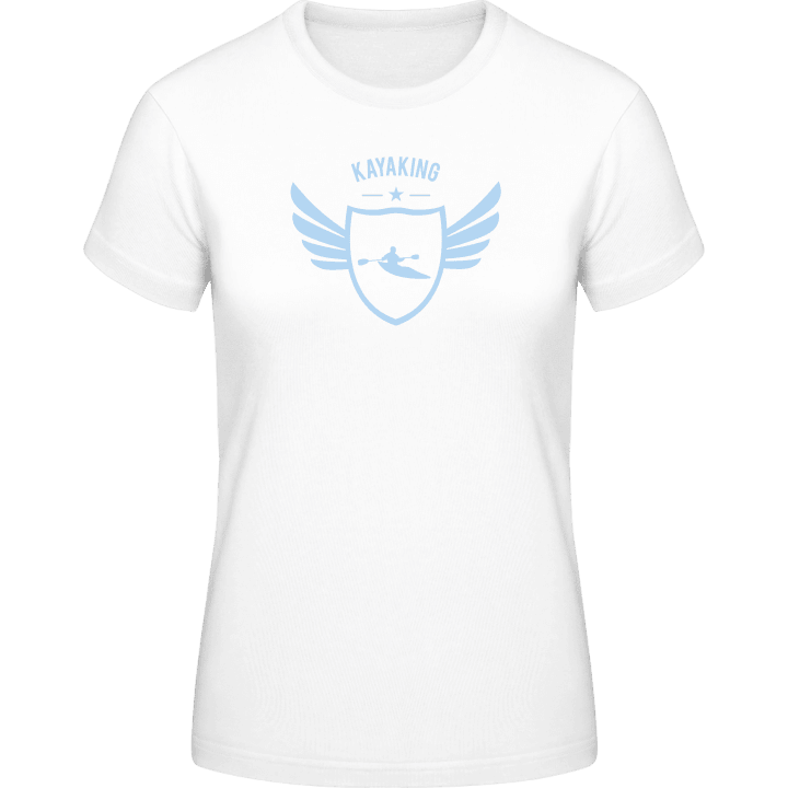 Kayaking Winged T-skjorte for kvinner contain pic