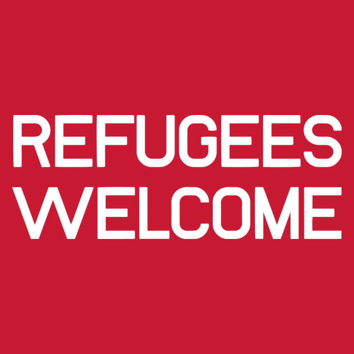 Refugees Welcome Slogan Frauen T-Shirt 0 image