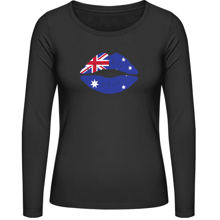 Australian Kiss Flag T-shirt à manches longues pour femmes contain pic