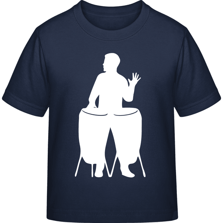 slagverkaren Silhouette T-shirt för barn contain pic