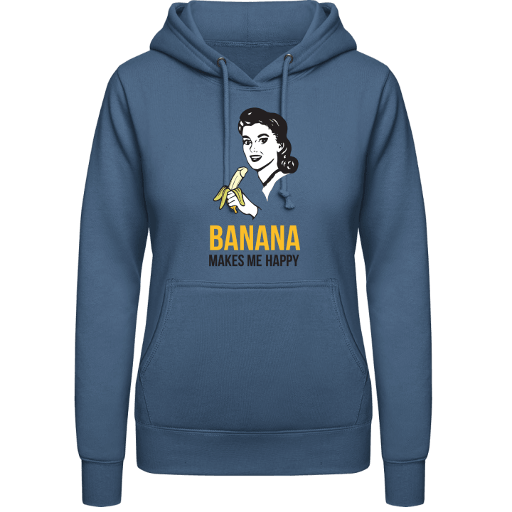 Banana Makes Me Happy Vrouwen Hoodie contain pic
