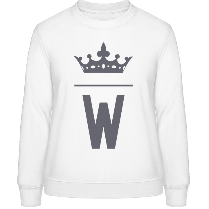 W Initial Letter Frauen Sweatshirt contain pic