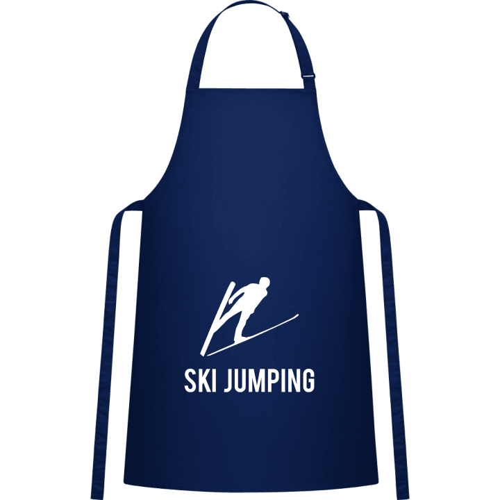 Ski Jumping Silhouette Kitchen Apron contain pic