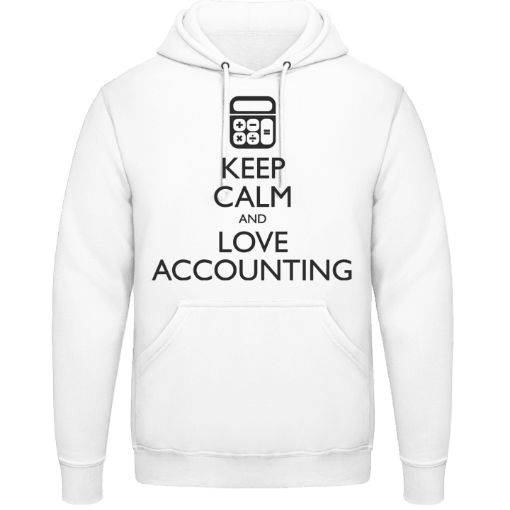 Keep Calm And Love Accounting Felpa con cappuccio contain pic