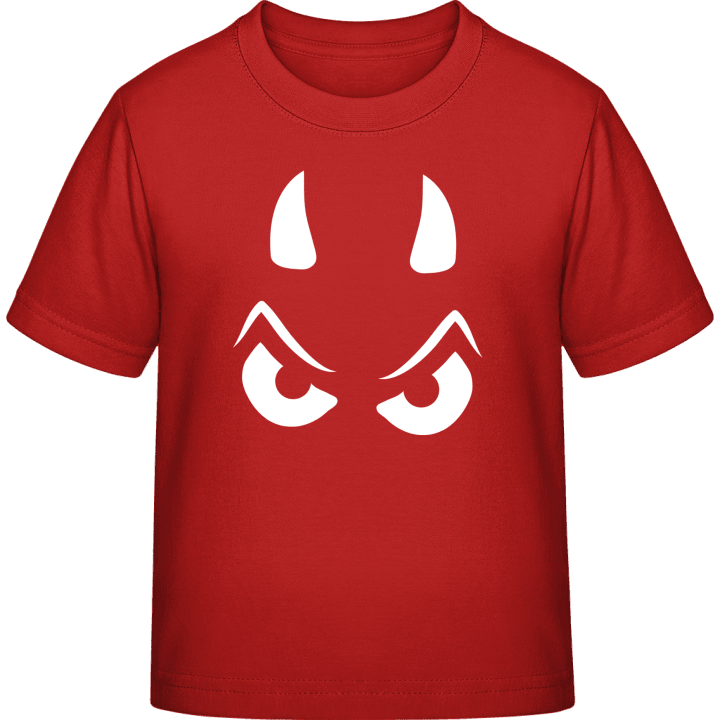 Little Devil Face T-shirt för barn contain pic