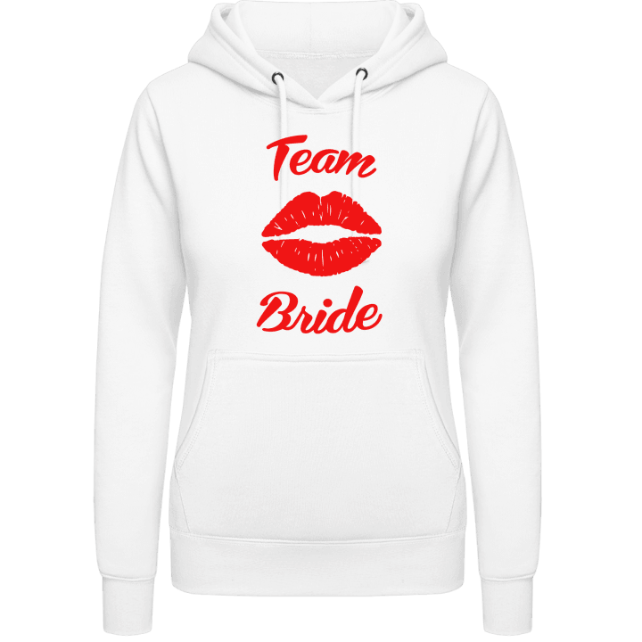 Team Bride Kiss Lips Sudadera con capucha para mujer contain pic