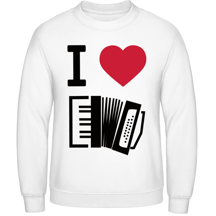 I Heart Accordion Music Sweatshirt 0 image