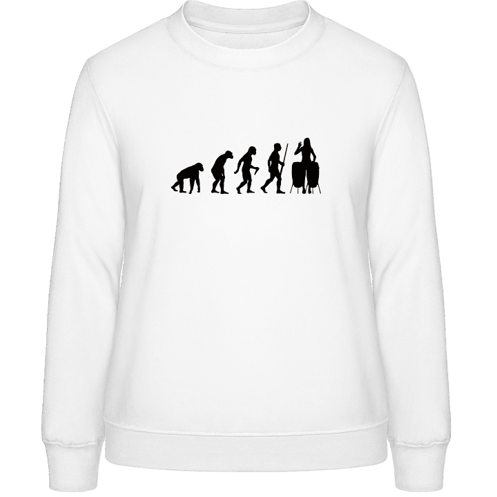 Percussionist Evolution Female Frauen Sweatshirt contain pic