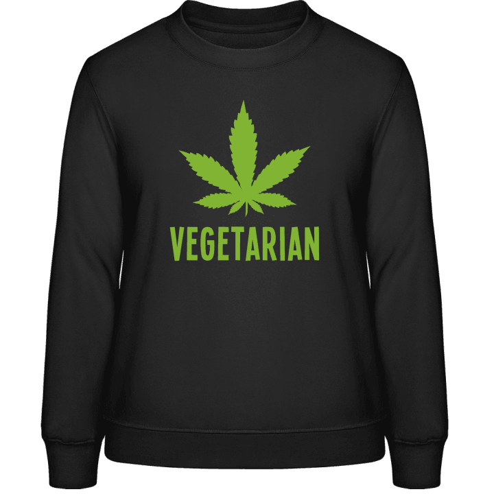 Vegetarian Marijuana Sweatshirt för kvinnor contain pic