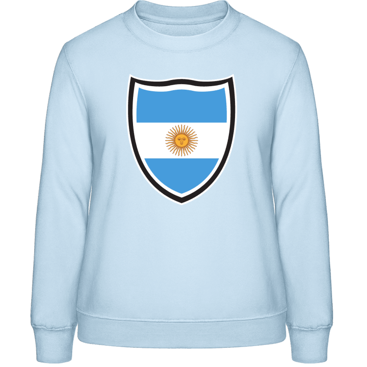 Argentina Flag Shield Felpa donna contain pic