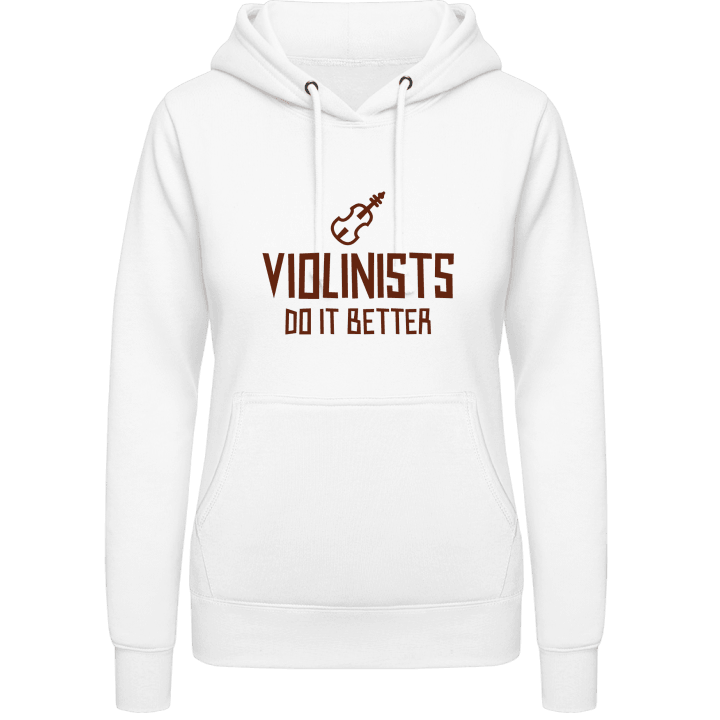 Violinists Do It Better Sudadera con capucha para mujer contain pic