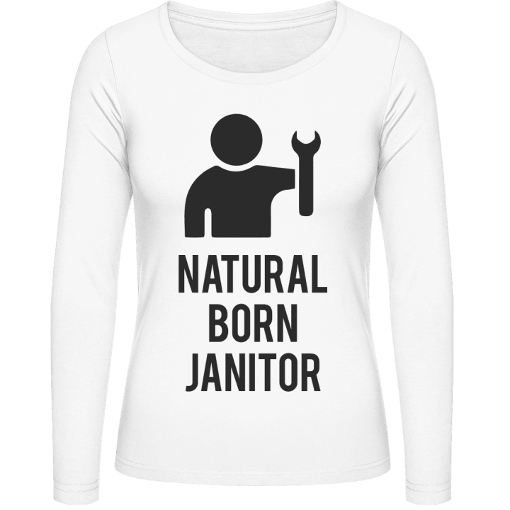 Natural Born Janitor Women long Sleeve Shirt contain pic
