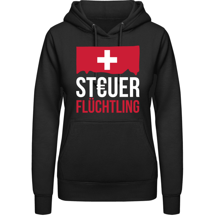 Steuerflüchtling Schweiz Felpa con cappuccio da donna contain pic