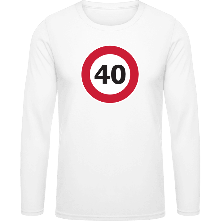 40 Speed Limit Langarmshirt 0 image