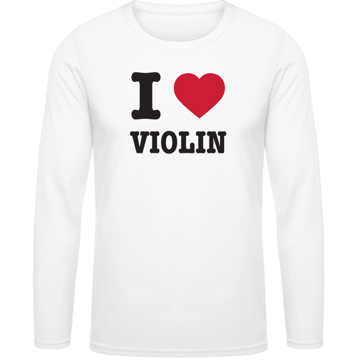 I Love Violin Langermet skjorte contain pic