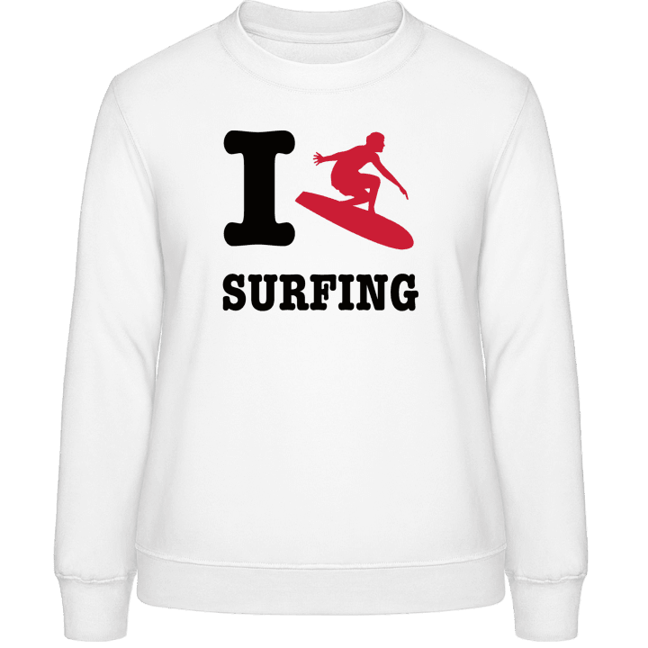 I Love Surfing Sweat-shirt pour femme contain pic